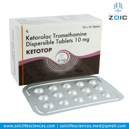 Ketorolac Tromethamine Dispersible 10 mg Tablet