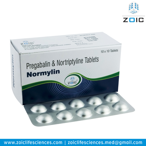 Pregabalin 75 mg and Nortripyline 10 mg Tablet