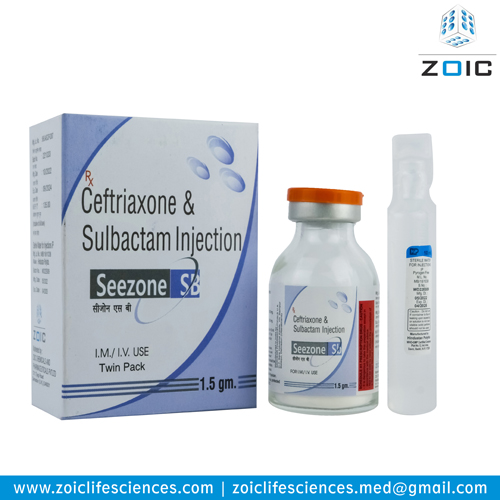 Ceftriaxone 1 gm + Sulbactam 500 mg Injection